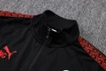 Milan Black Tracksuit Full-Zip