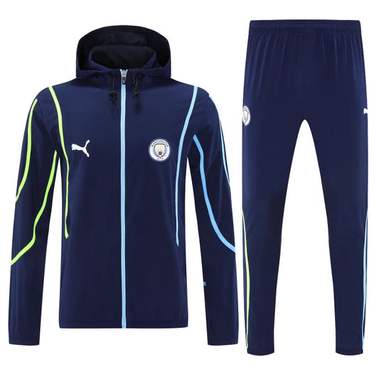 Tuta da allenamento Manchester City 2026/27 con giacca a vento Blu