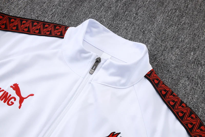 Milan White/Black Tracksuit Full-Zip