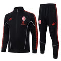 Milan Black Tracksuit Full-Zip