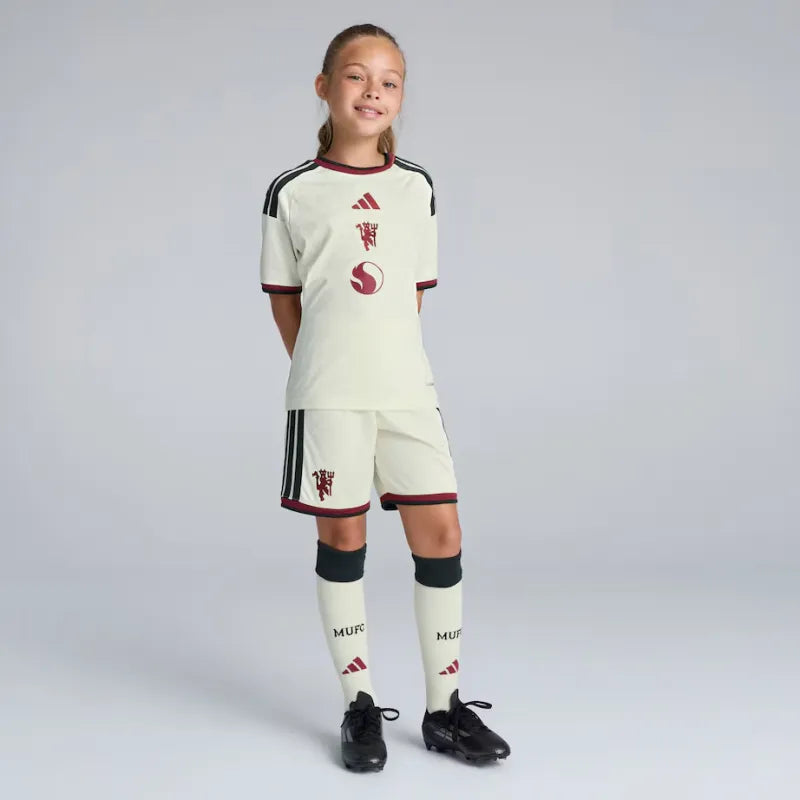 Kids 2026/27 Manchester United Third Kids Kit Cream