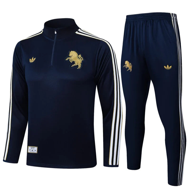 Tuta Blu Scuro Half-Zip Uomo juve