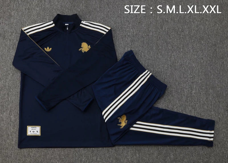 Tuta Blu Scuro Half-Zip Uomo juve