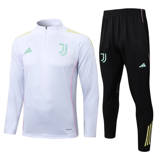Tuta Bianco/Nera Half-Zip Uomo juve
