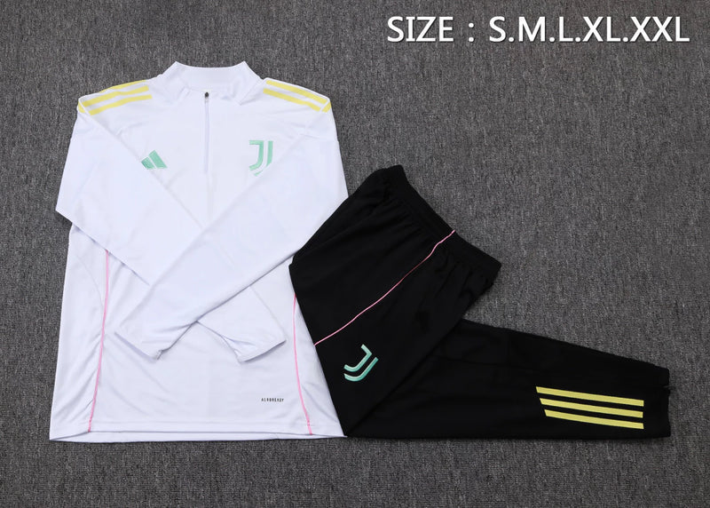 Tuta Bianco/Nera Half-Zip Uomo juve