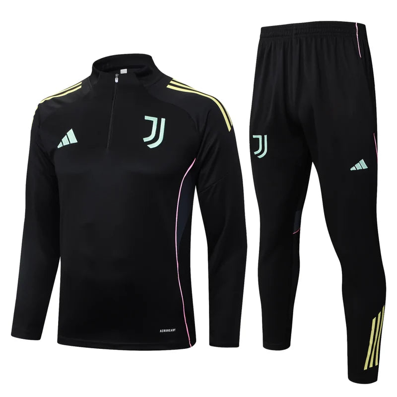Tuta Nera Half-Zip Uomo juve