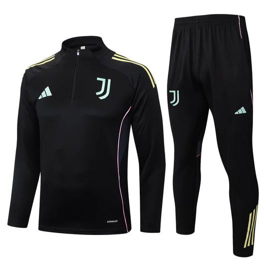 Tuta Nera Half-Zip Uomo juve