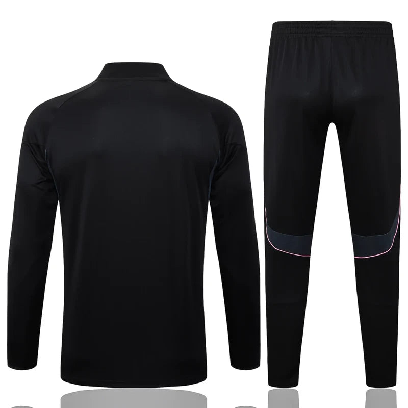 Tuta Nera Half-Zip Uomo juve