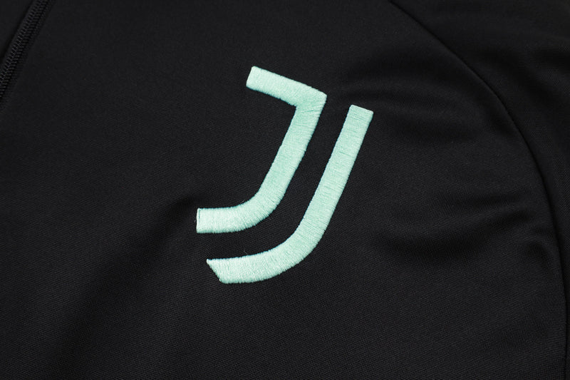 Tuta Nera Half-Zip Uomo juve