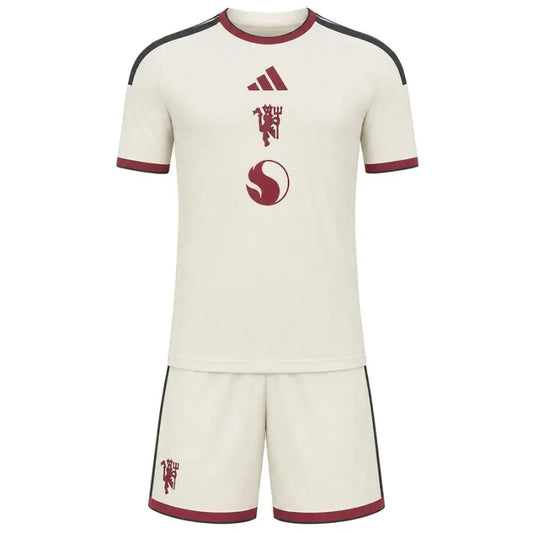 Kids 2026/27 Manchester United Third Kids Kit Cream