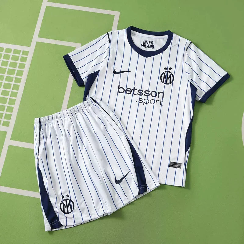 Kit Bambino Inter Milan Away 26/27 Bianco