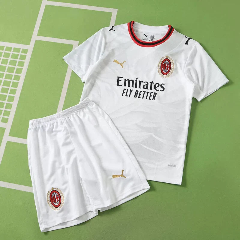 Kit Bambino Milan Away 26/27 Bianco