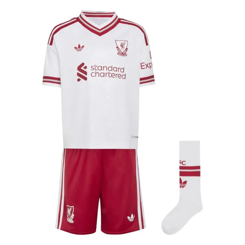 Divisa da trasferta per bambini del Liverpool stagione 2026/27