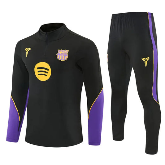 26/27 Barcelona Collaboration Half-zip Tracksuit Black