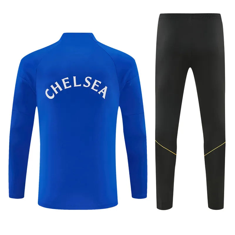 26/27 Tuta da ginnastica Chelsea con mezza zip, blu reale