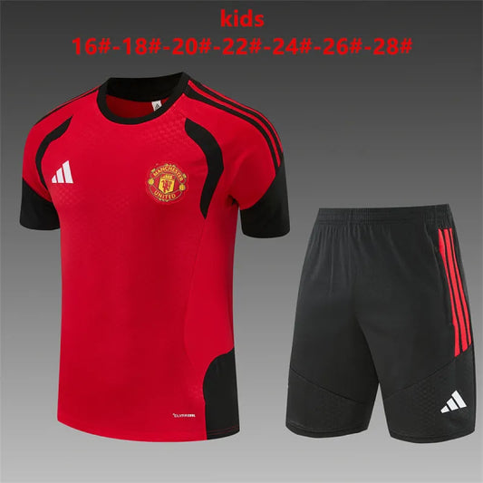 Kids 26/27 Manchester United Training Kids Kit Red Red